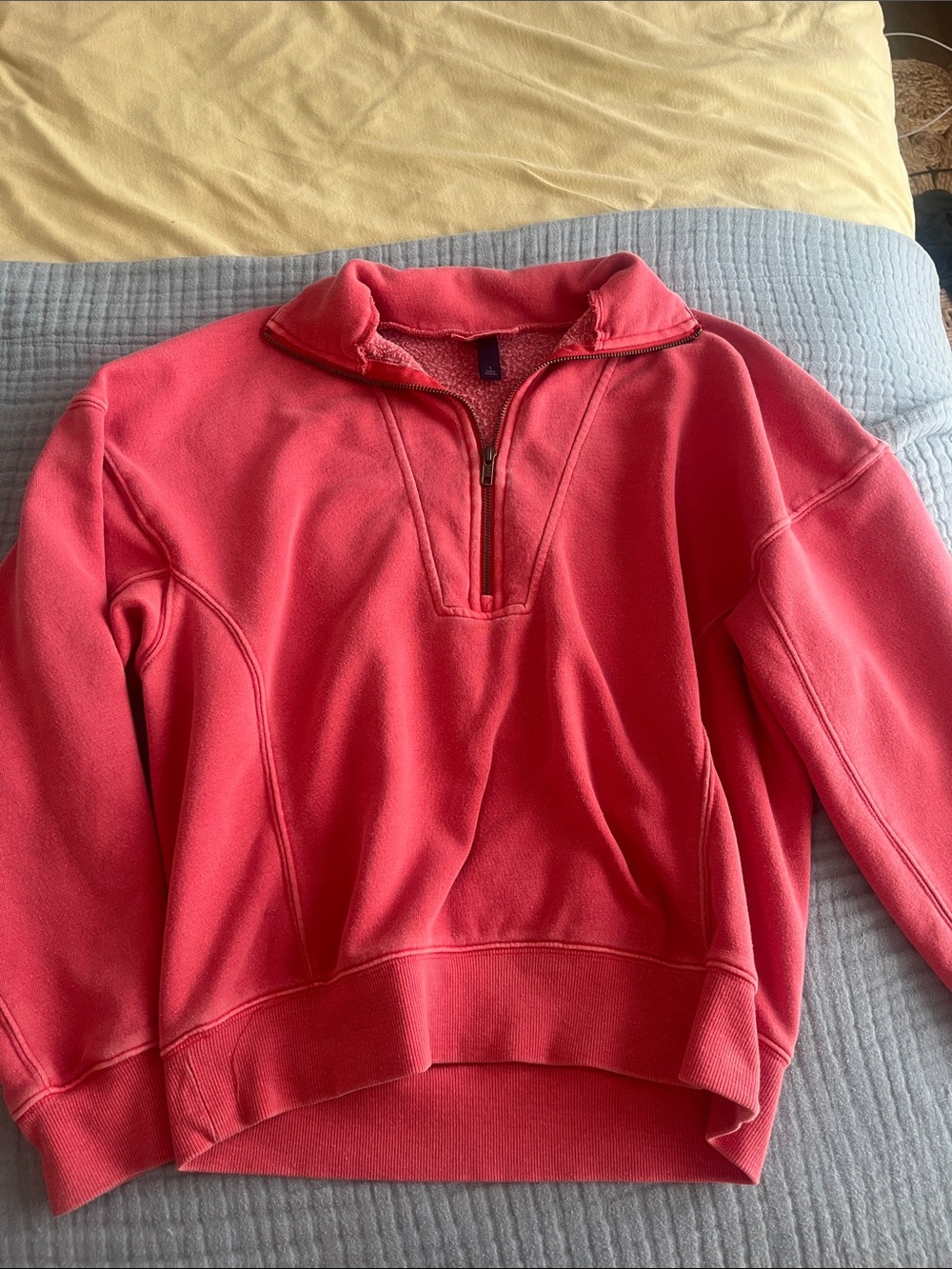 Universal Thread Coral Quarter-Zip Pullover